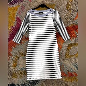 Tommy Hilfiger Navy and White Striped Dress